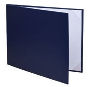 navy blue landscape style certificate cover